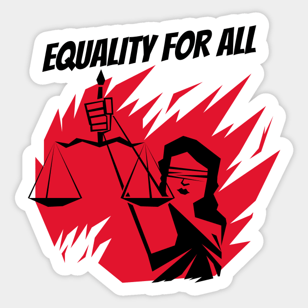 Equality For All / Black Lives Matter Sticker by Redboy